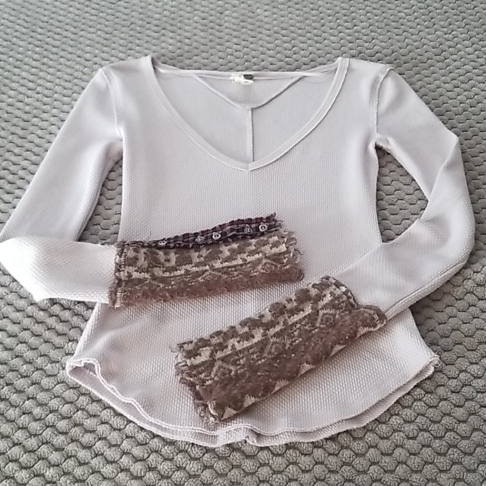 FP WE THE FREE  Button Cuff Thermal Top